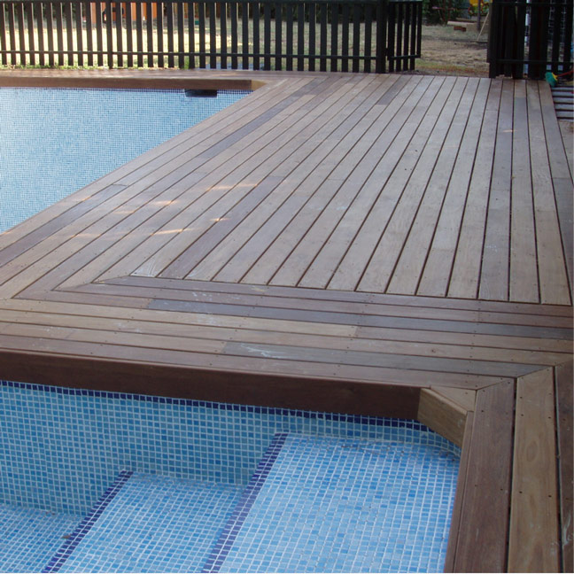 Tarimas de madera maciza exterior